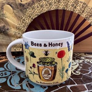 CAVALLINI & CO. Bees & Honey Mug with Floral Design